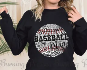 1452 Baseball Mom Design for Transfer (DTF) - Sublimation Print