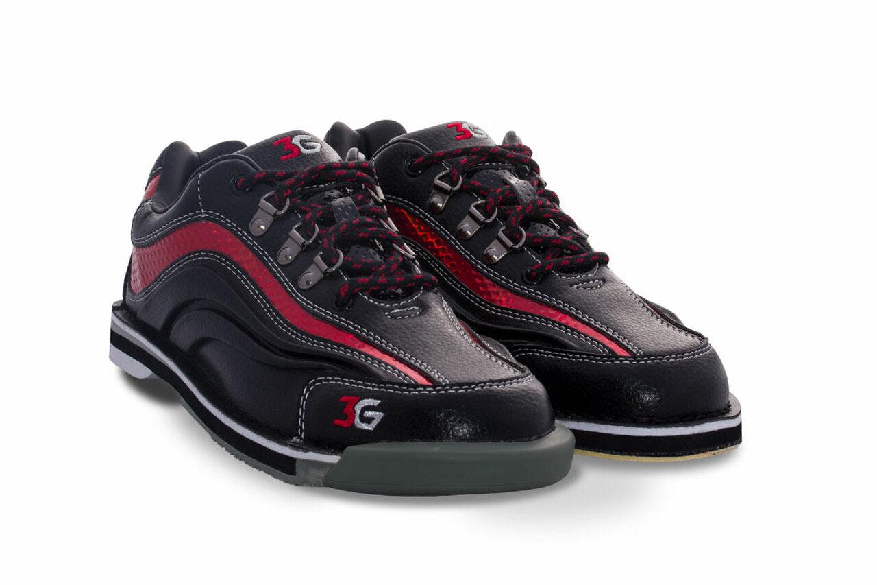 3G Men's Sport Ultra Black Red Left Handed Bowling Shoes