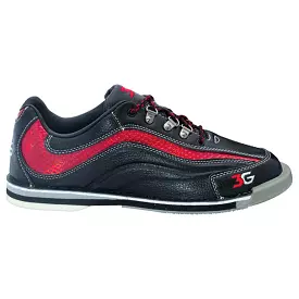 3G Men's Sport Ultra Black Red Left Handed Bowling Shoes