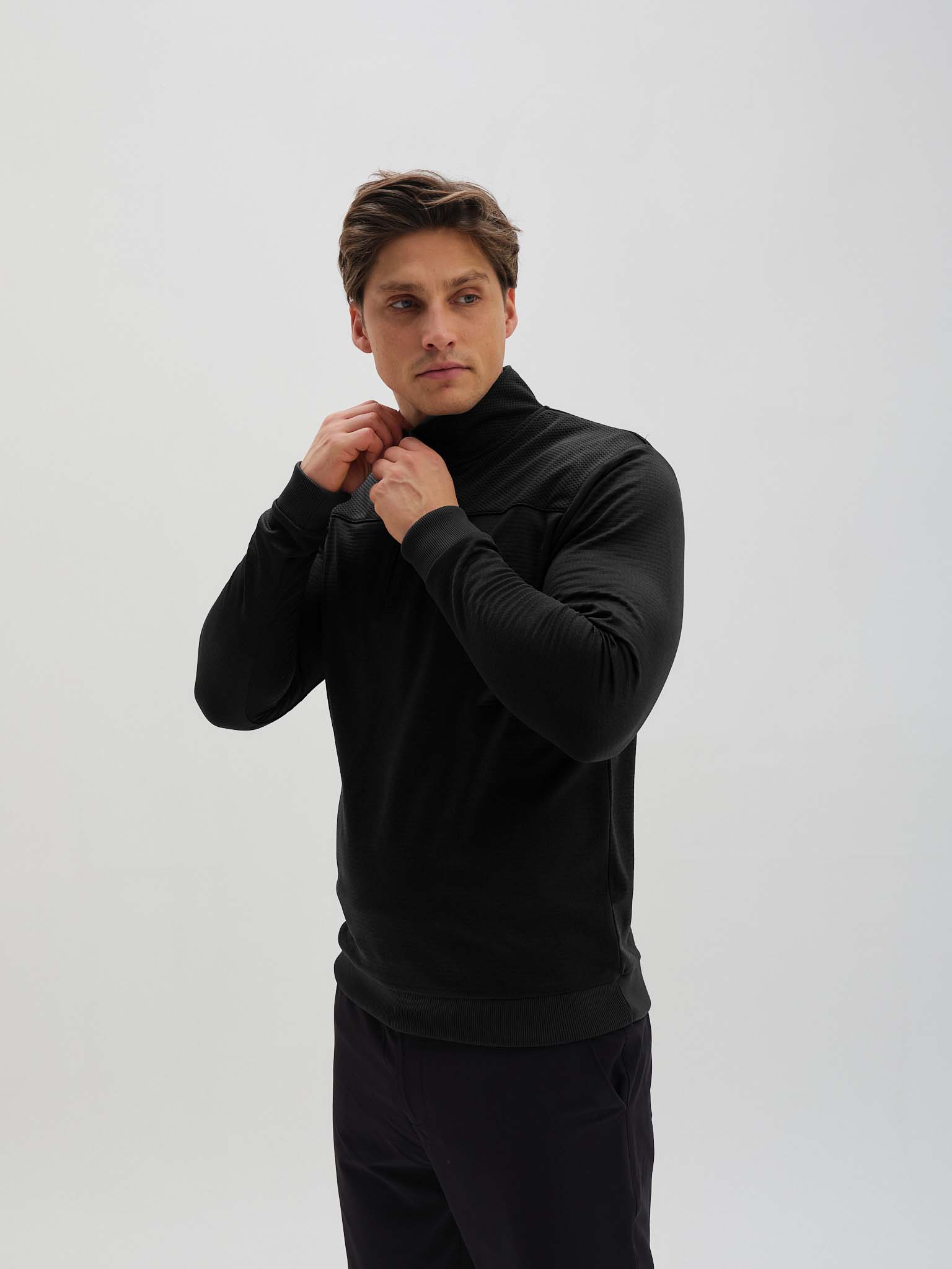 Active-tech Zip Neck Top