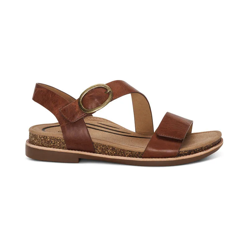 Aetrex Tamara Asymmetrical Quarter Strap Sandal for Women