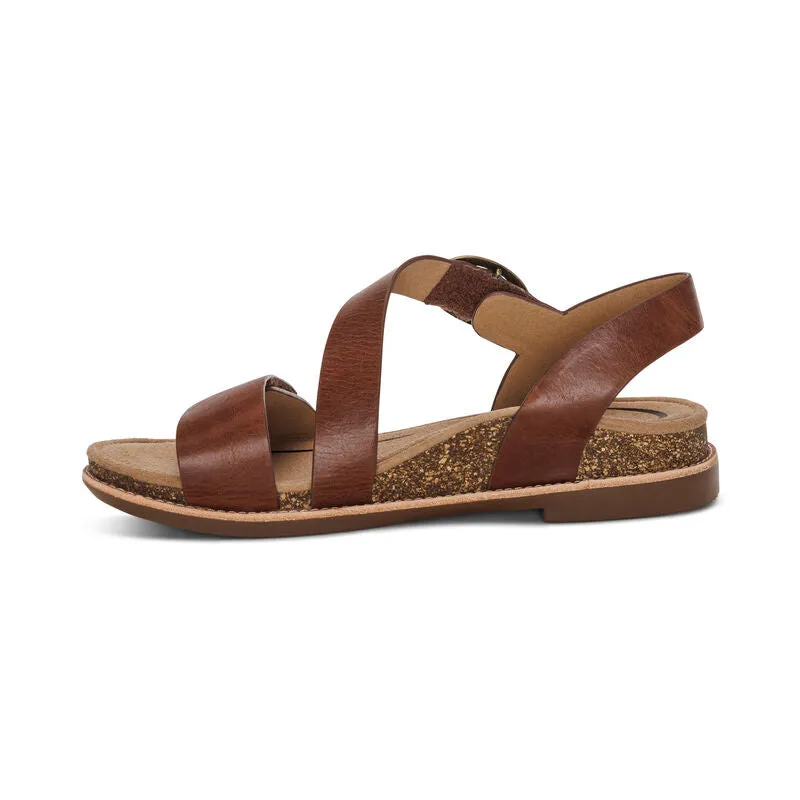 Aetrex Tamara Asymmetrical Quarter Strap Sandal for Women