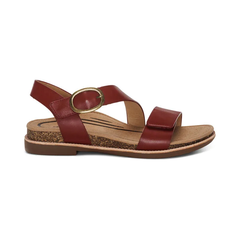 Aetrex Tamara Asymmetrical Quarter Strap Sandal for Women