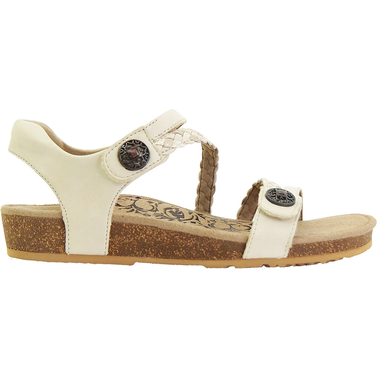 Aetrex Women's Ivory Leather Jillian