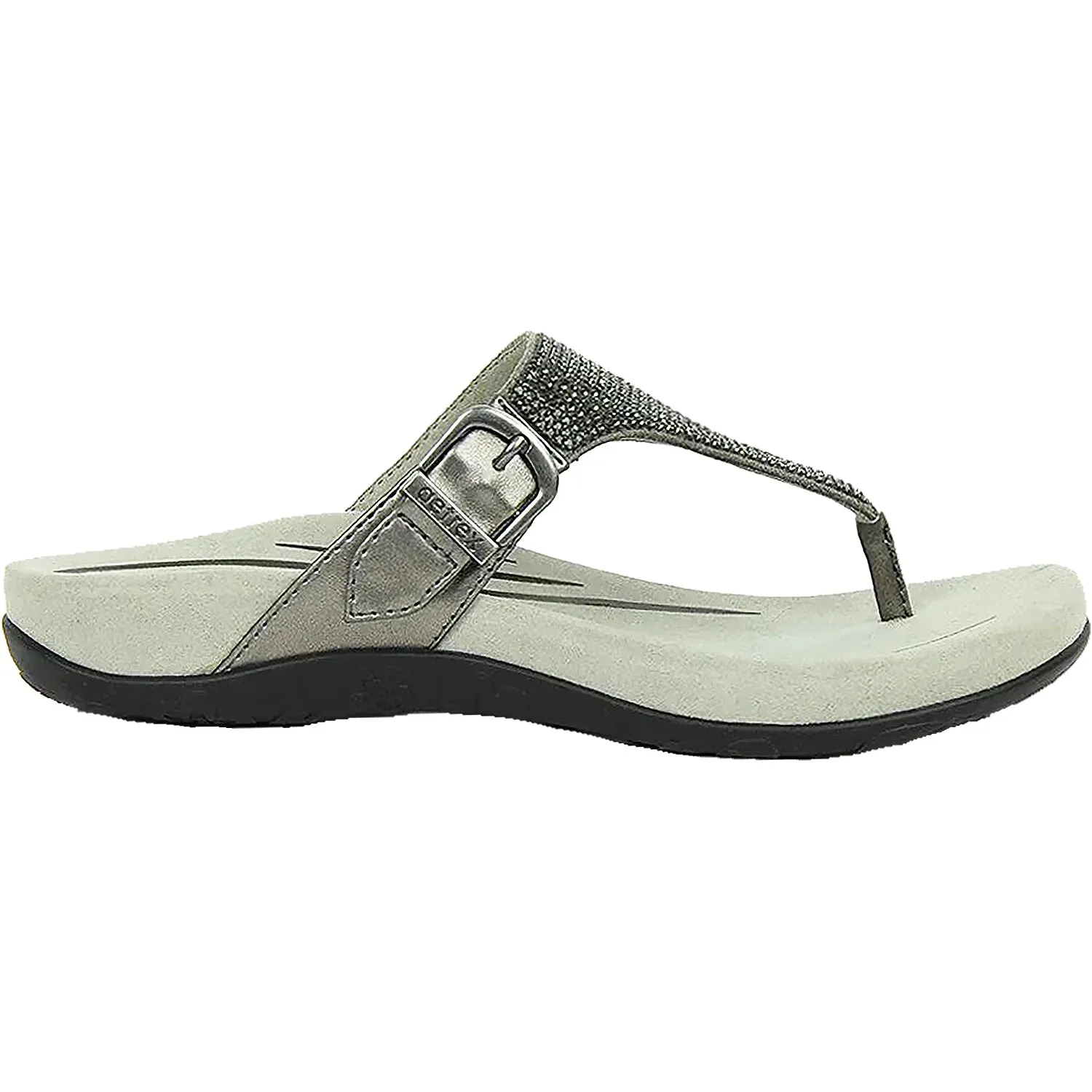 Aetrex Women's Rae Gunmetal Leather