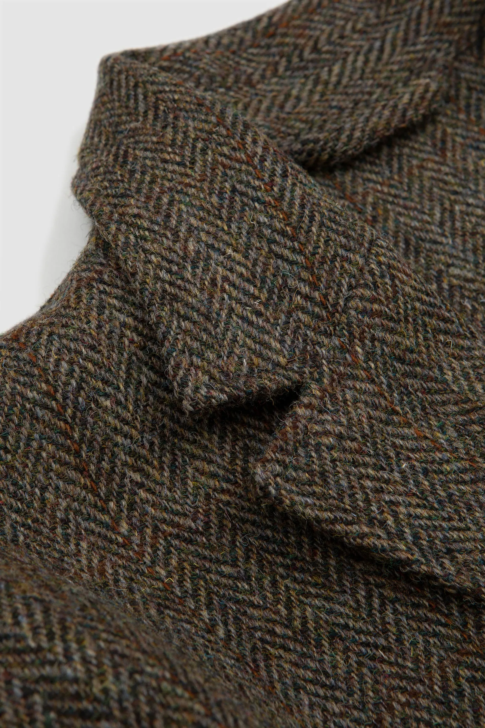 Another Aspect Another Jacket 3.0 Khaki Green Herringbone