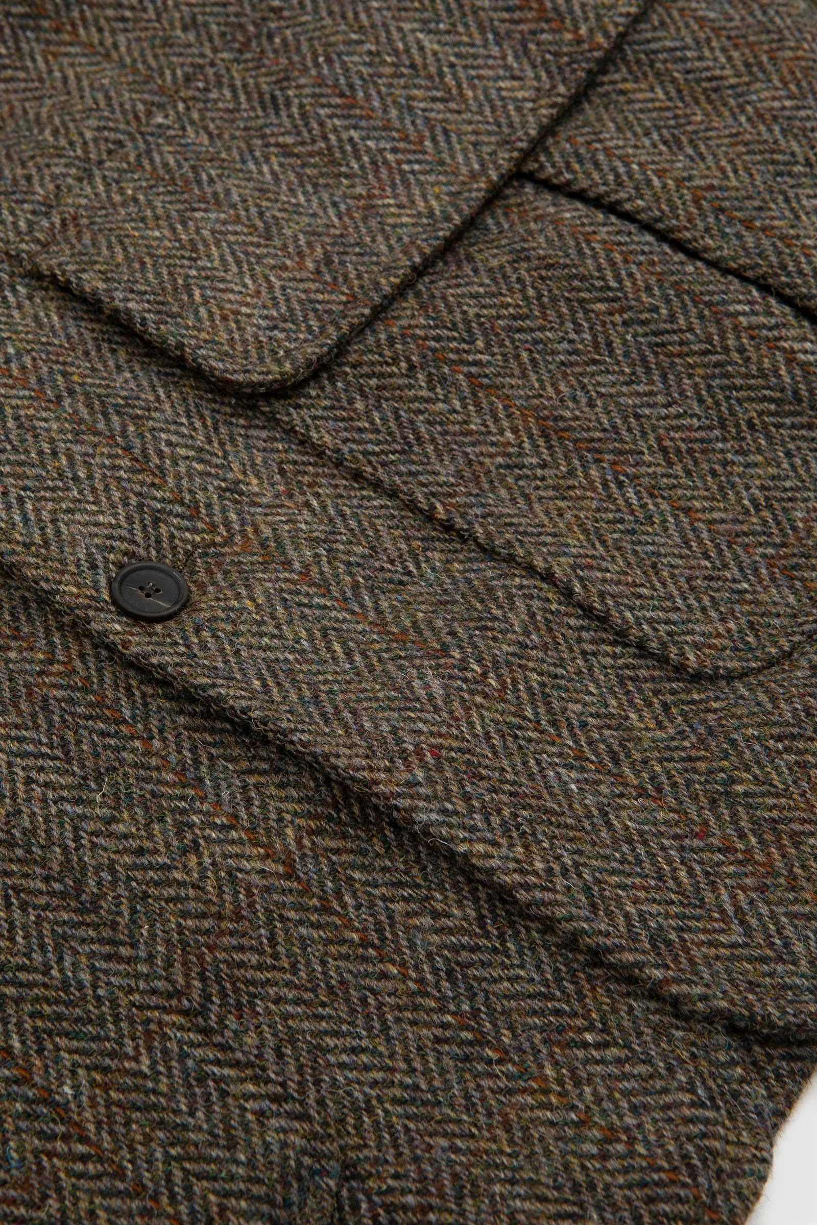 Another Aspect Another Jacket 3.0 Khaki Green Herringbone