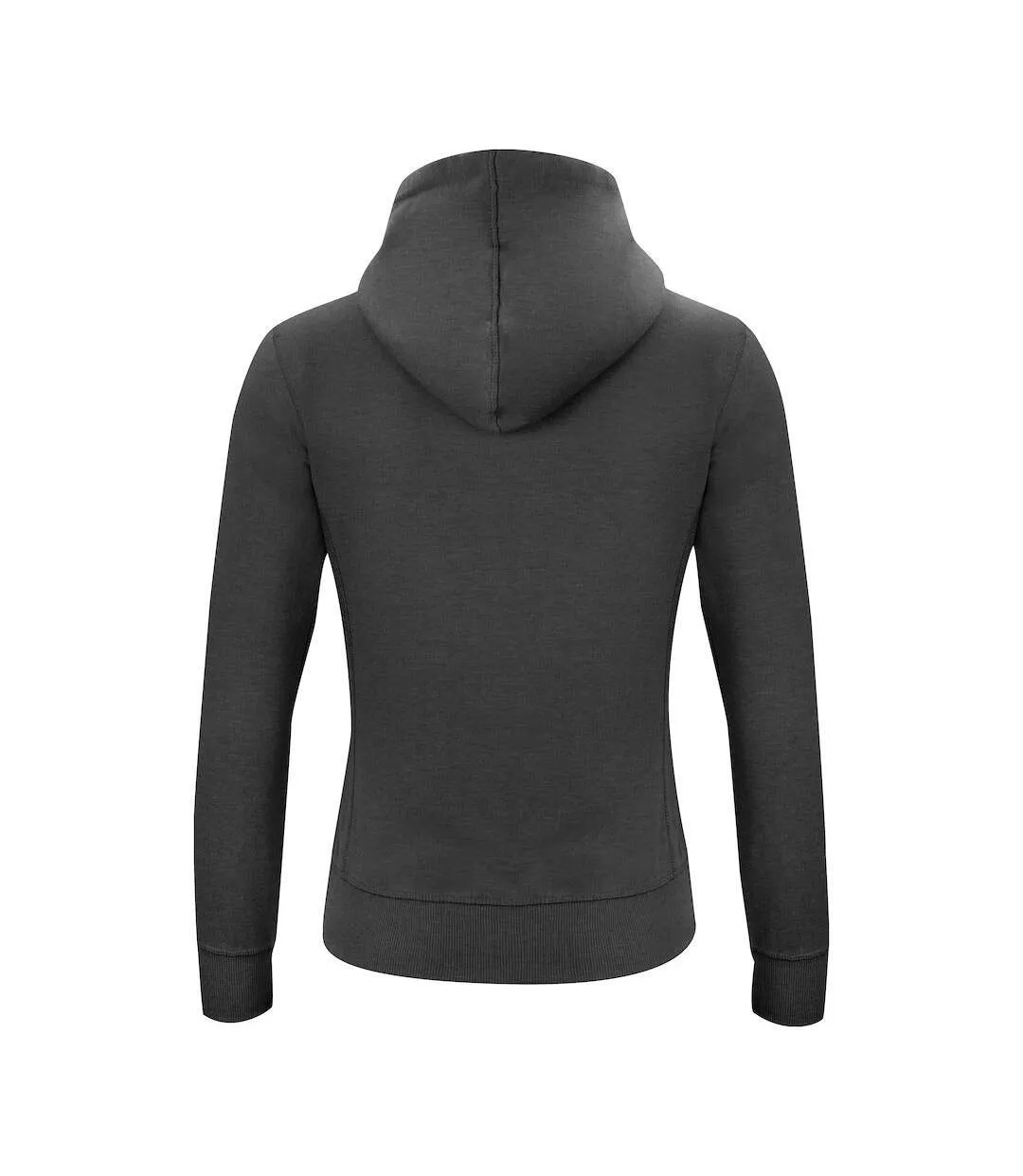 Anthracite Classic Melange Full Zip Hoodie for Women by Clique