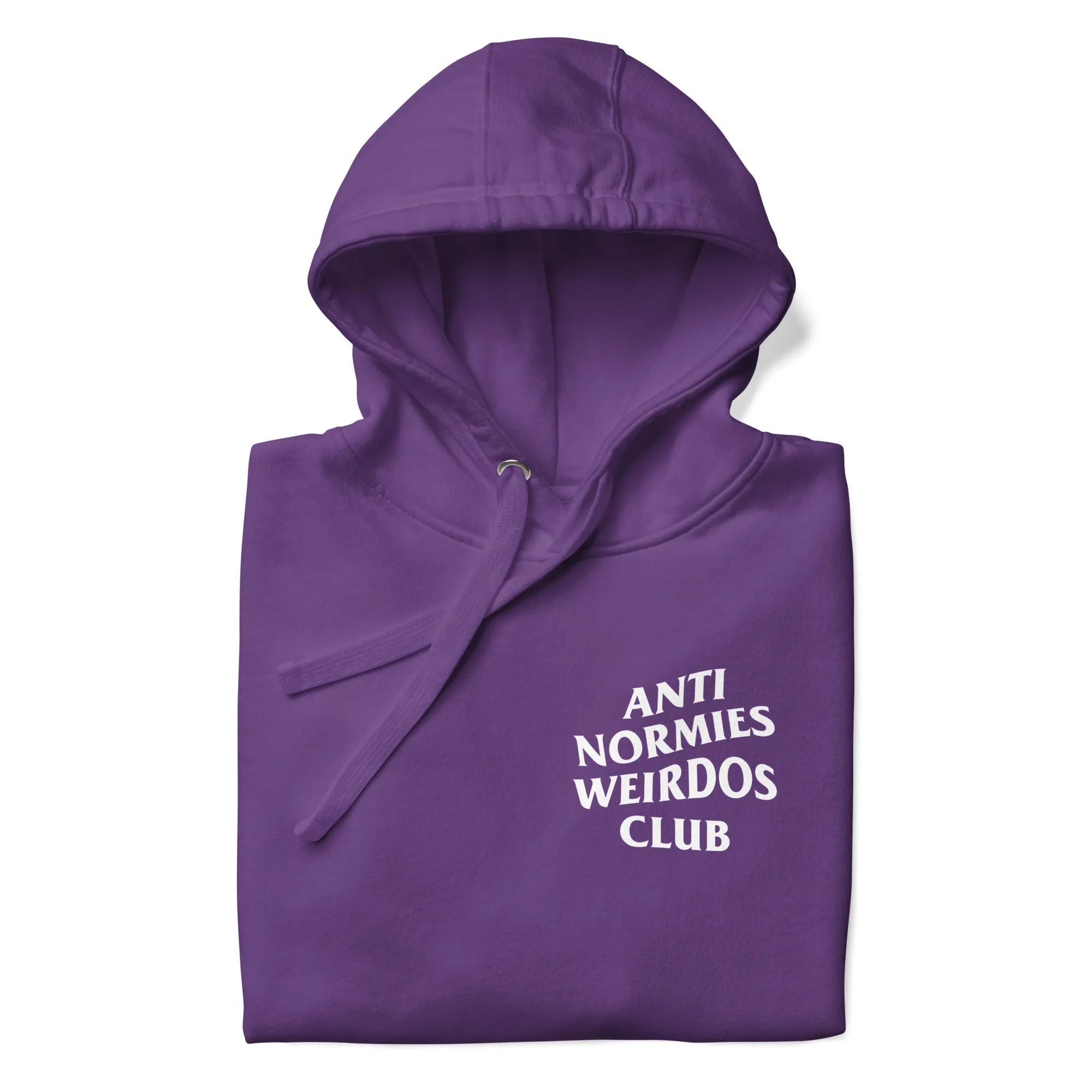 Anti Normies Weirdos Club Hoodie Purple