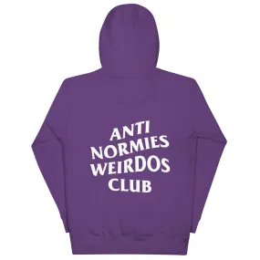 Anti Normies Weirdos Club Hoodie Purple