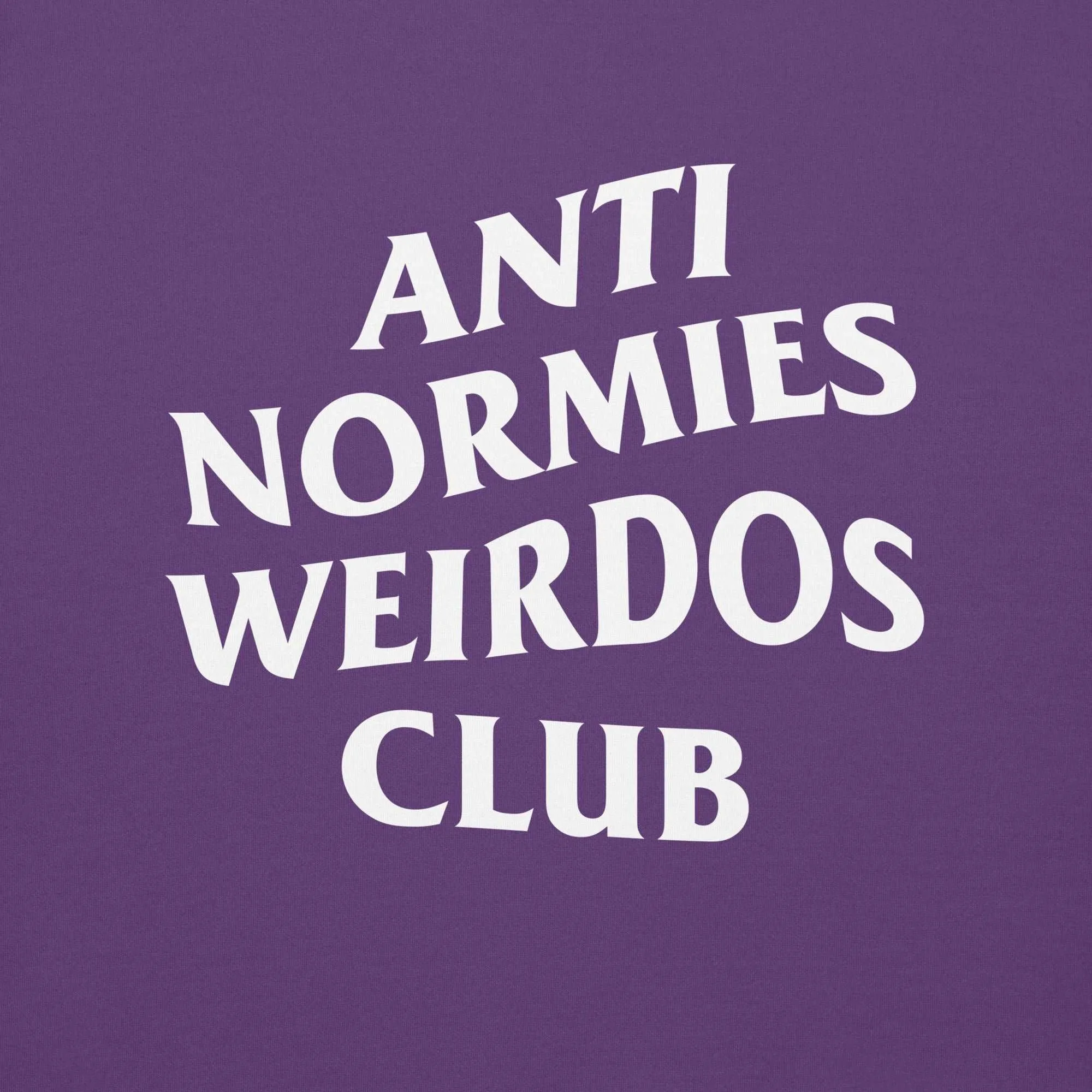 Anti Normies Weirdos Club Hoodie Purple