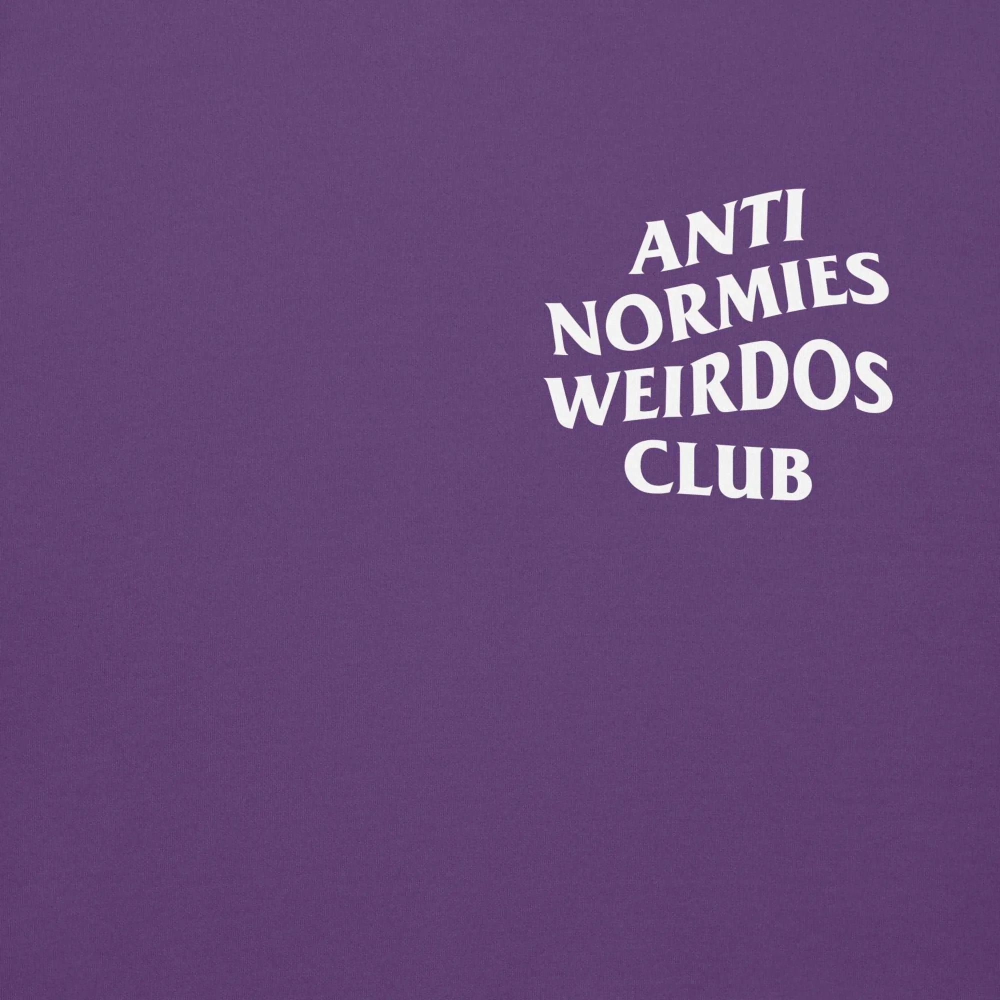 Anti Normies Weirdos Club Hoodie Purple