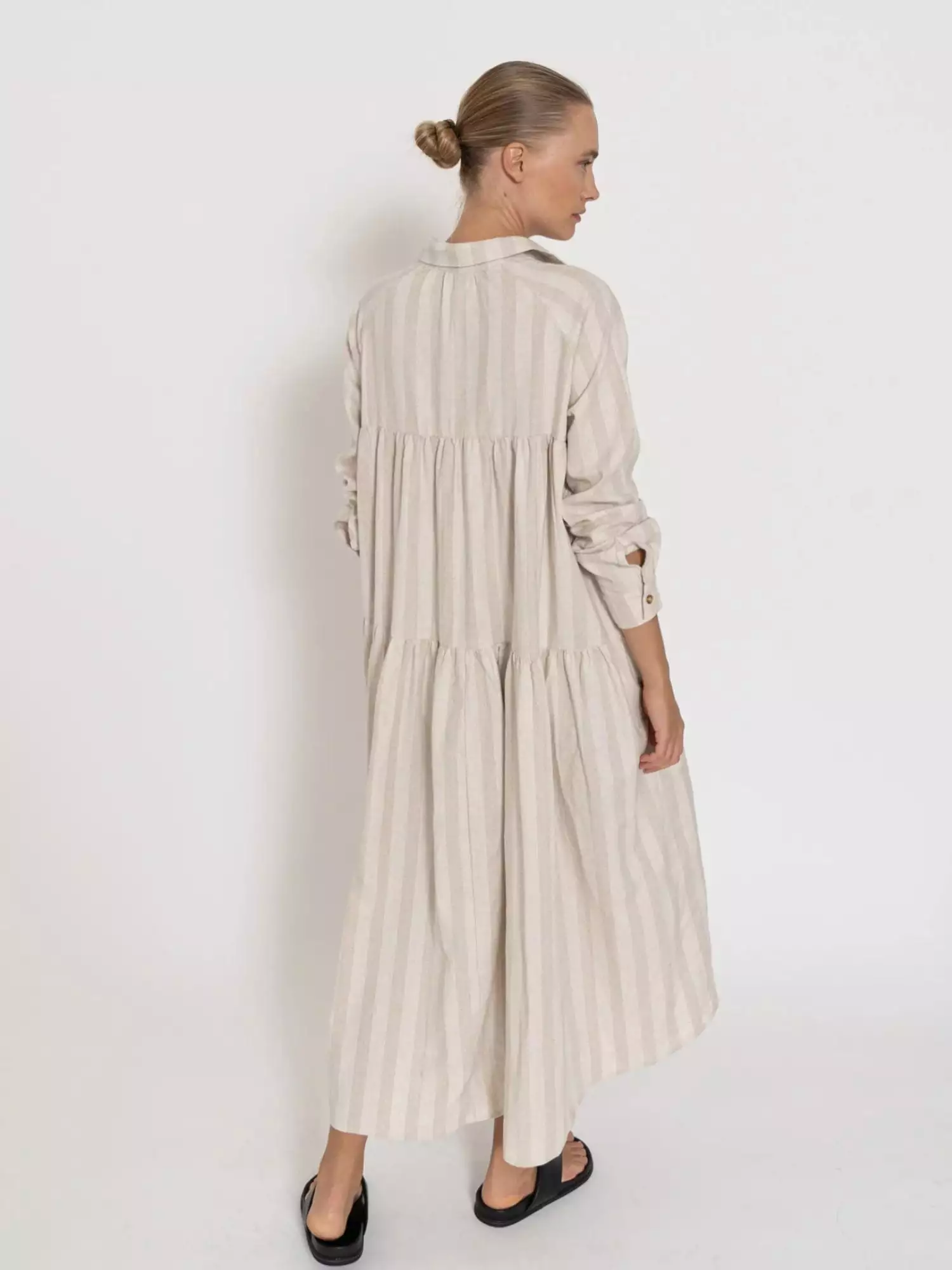 Apperitivo Dress Neutral Stripe