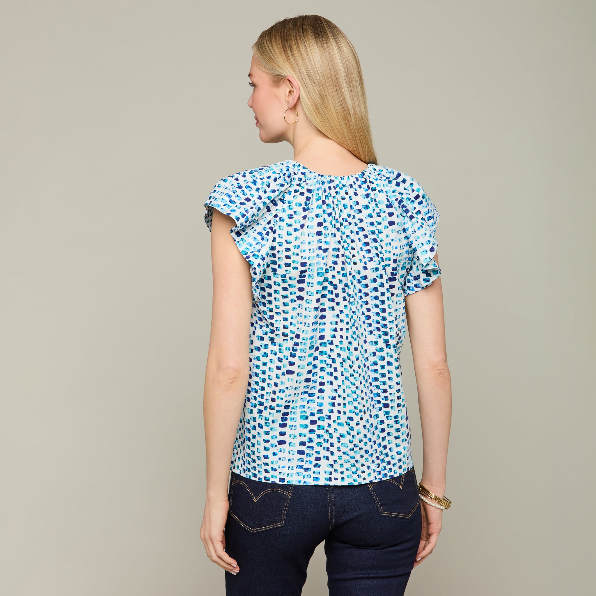 Austin Blue Multi Top