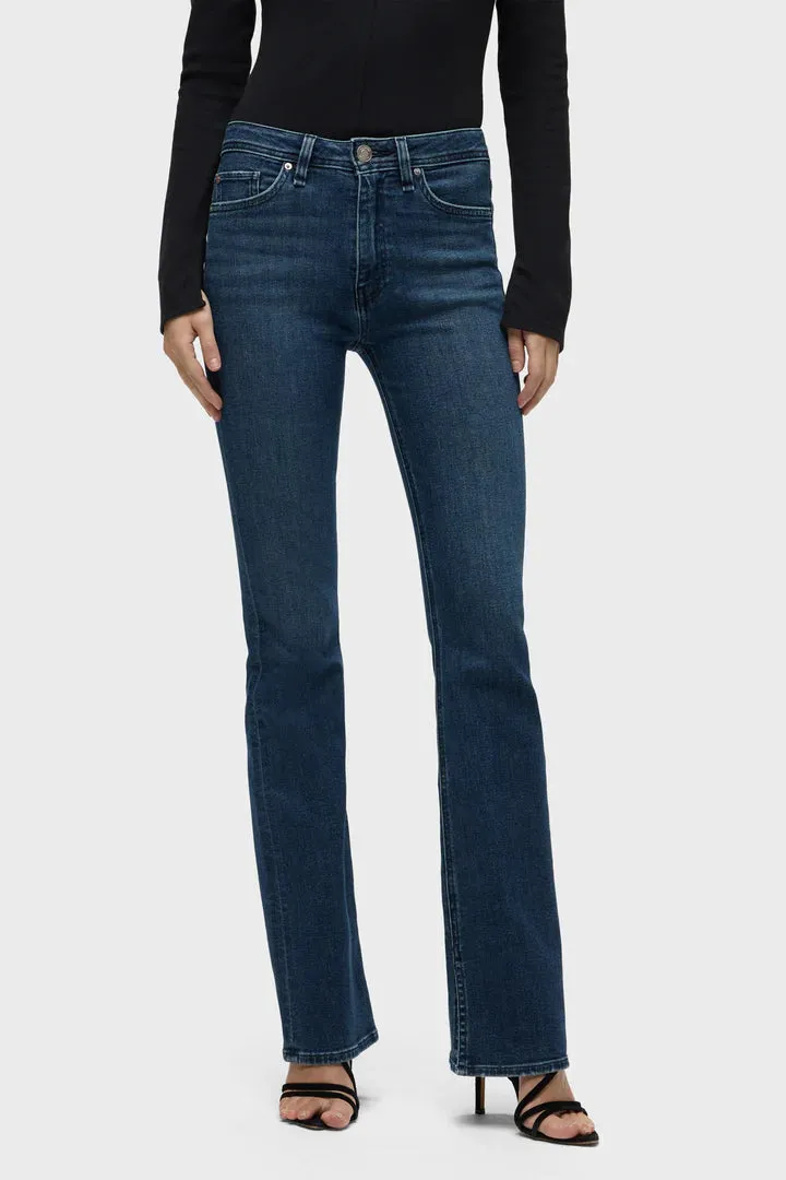 Barbara High Rise Bootcut Flap Jean Olympia