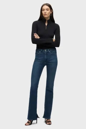 Barbara High Rise Bootcut Flap Jean Olympia