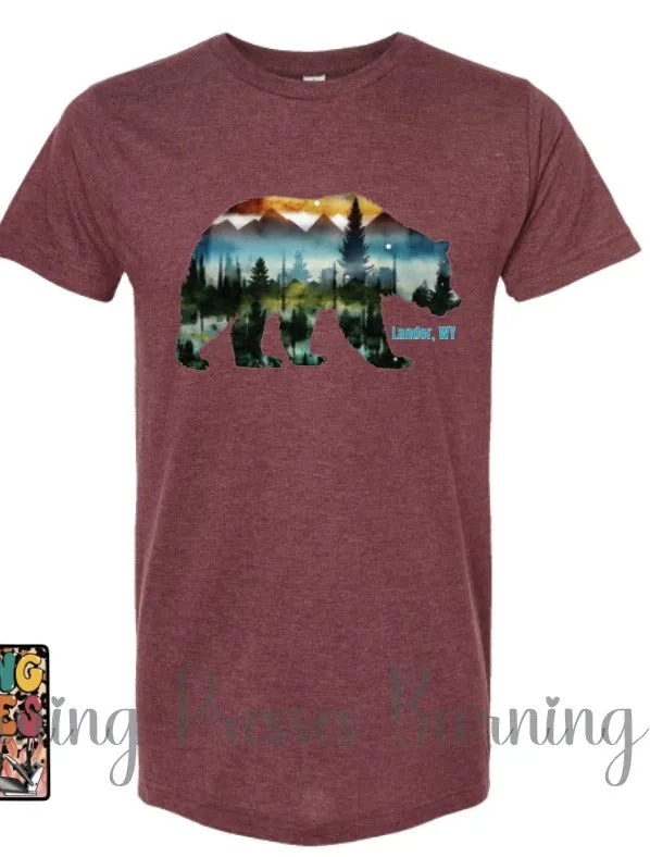 Bear Scene Lander Wyoming Shirt.