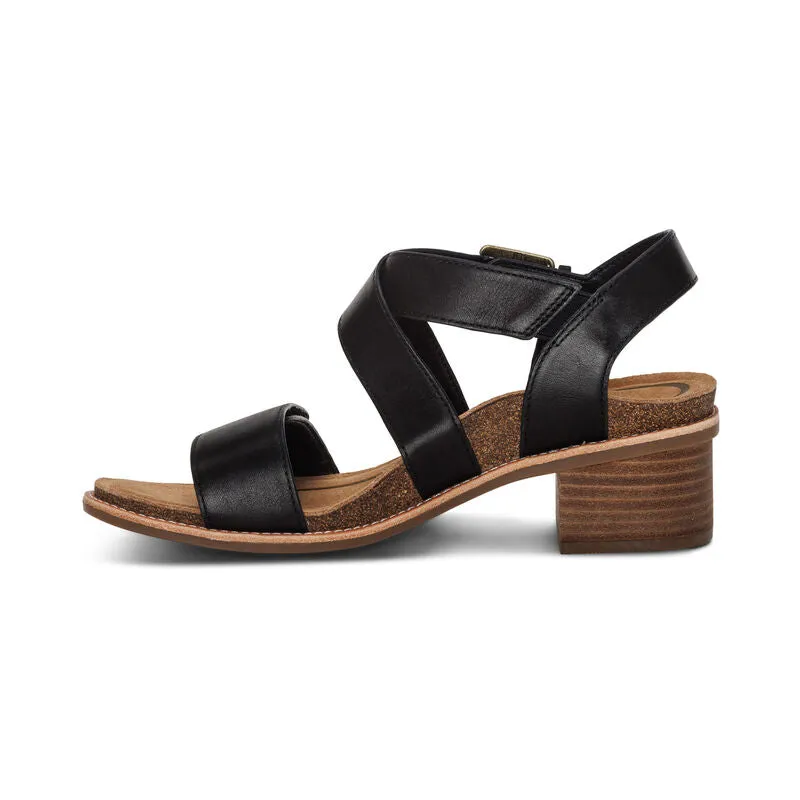 Black Aetrex Kristin Women's Sandal