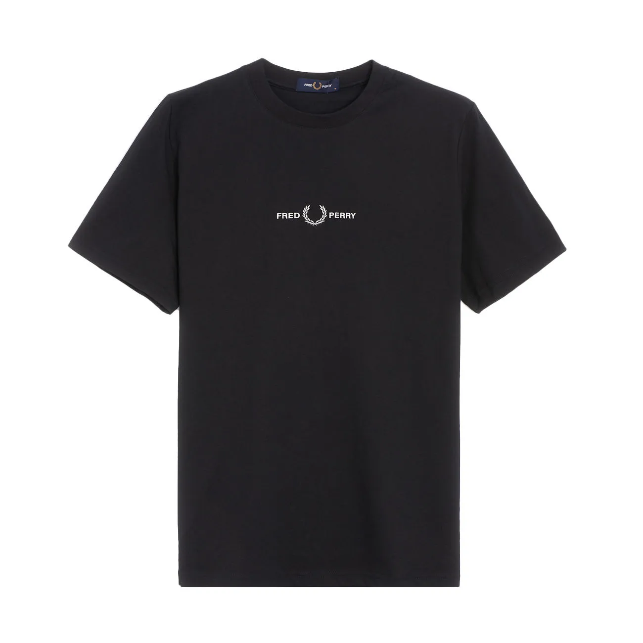 Black Embroidered Men's T-Shirt