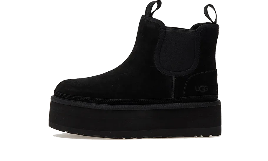 Black UGG Neumel Platform Chelsea Boot