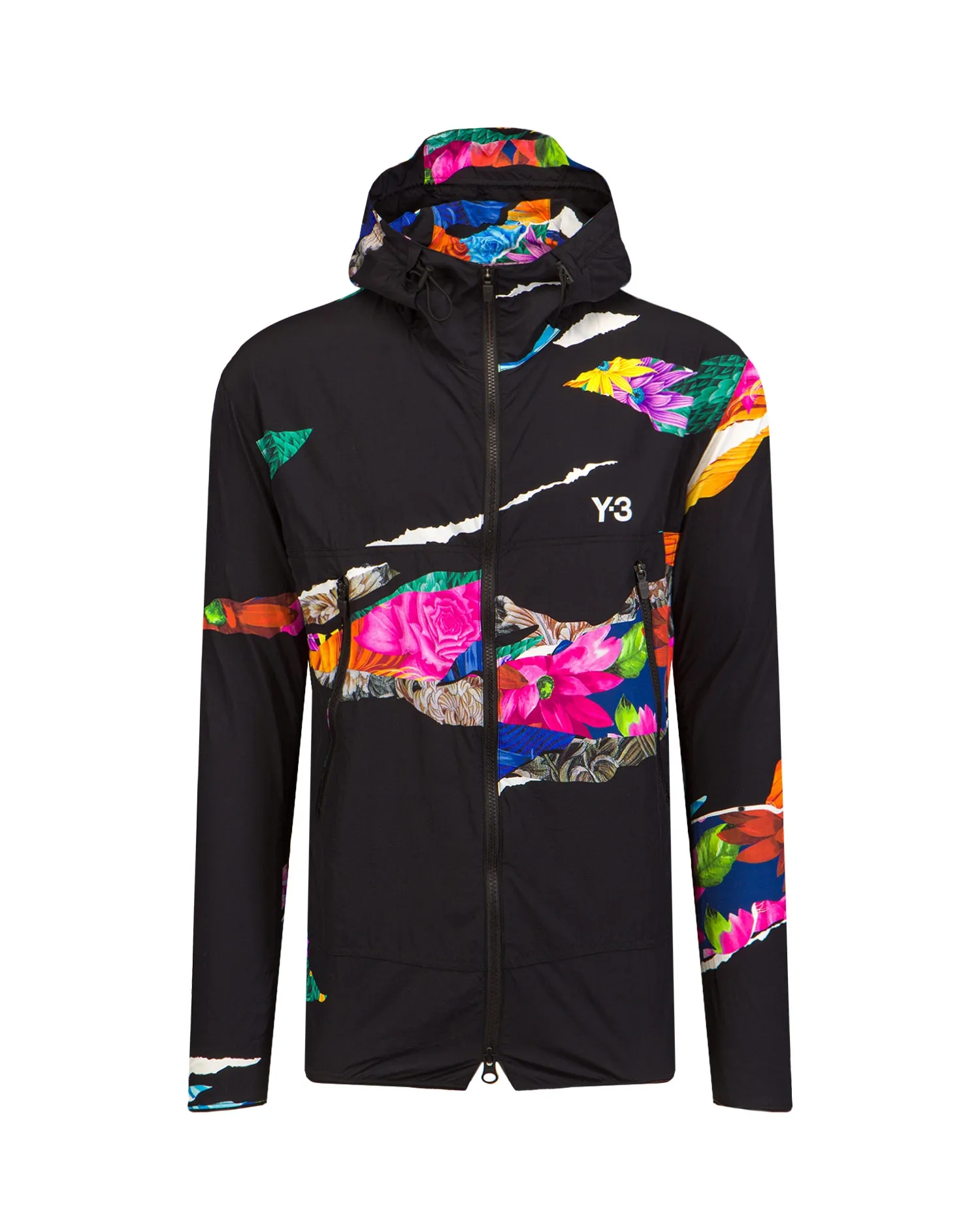 Black Y-3 CH2 Allover Print Windproof Jacket HG8851