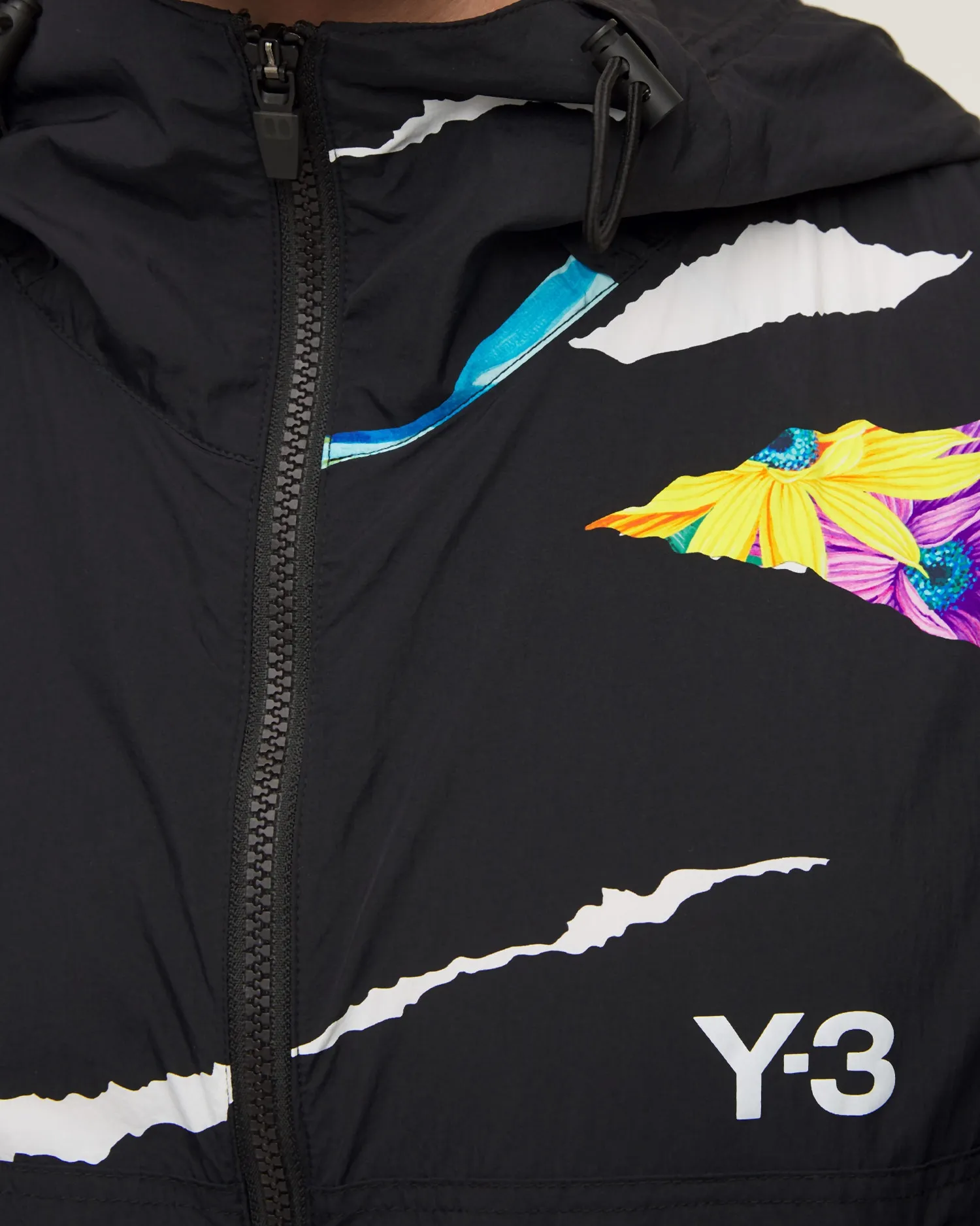 Black Y-3 CH2 Allover Print Windproof Jacket HG8851