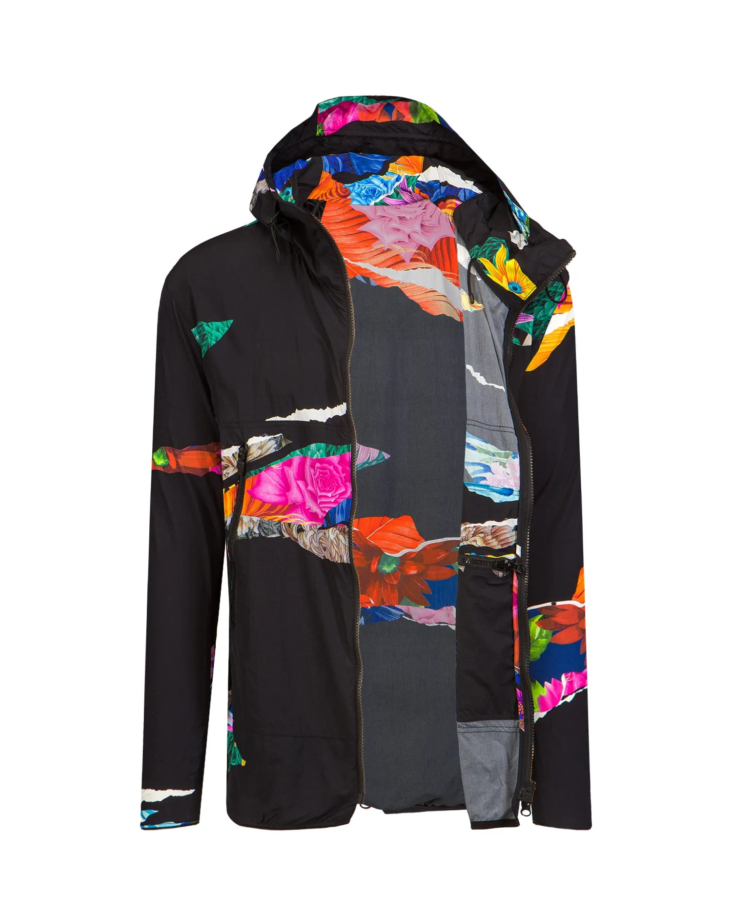 Black Y-3 CH2 Allover Print Windproof Jacket HG8851