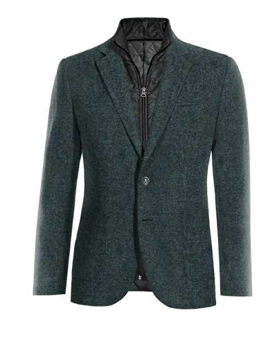  Blazer azul de donegal tweed edición limitada