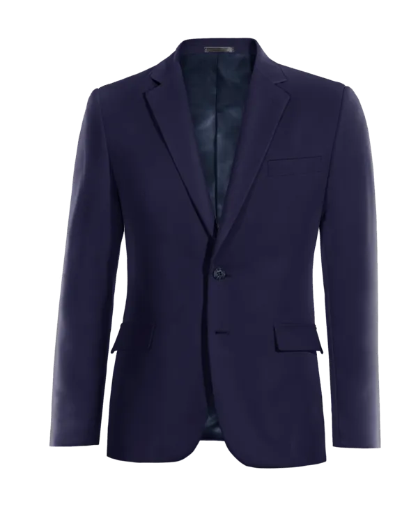  Blazer azul repelente al agua de entretiempo