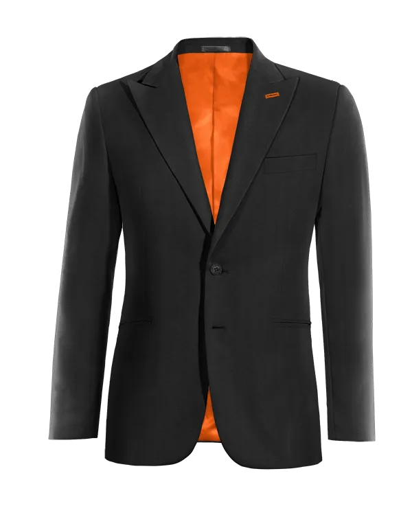  Blazer negro Ónix solapa en pico esencial