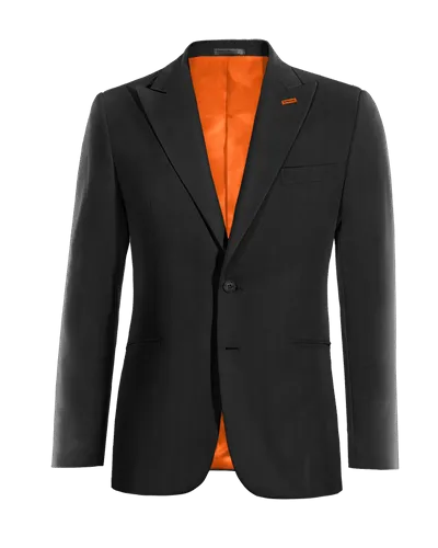  Blazer negro Ónix solapa en pico esencial