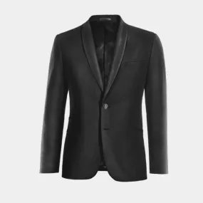  Blazer negro Ónix solapa redonda esencial