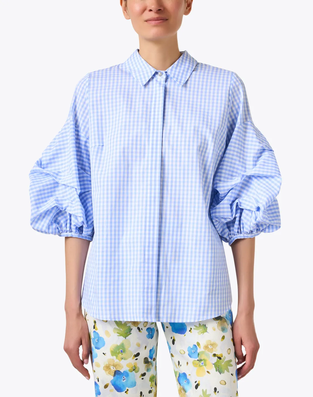 Blue Gingham Cotton Shirt for Sale | Salla Official Website