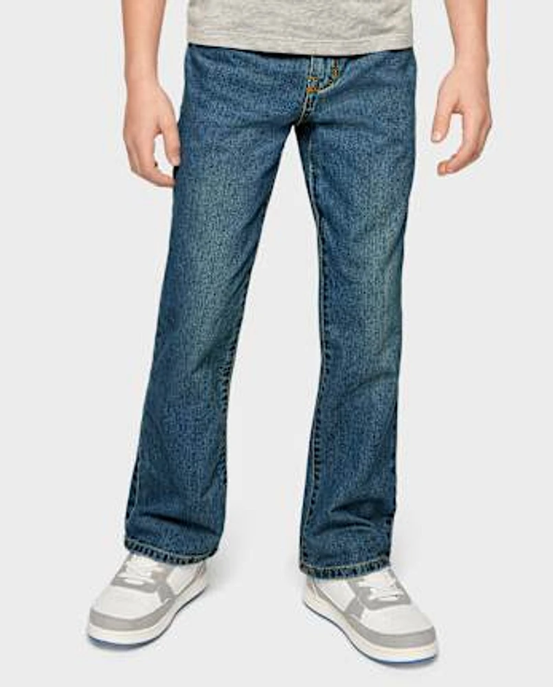 Boys' Non-Stretch Bootcut Jeans