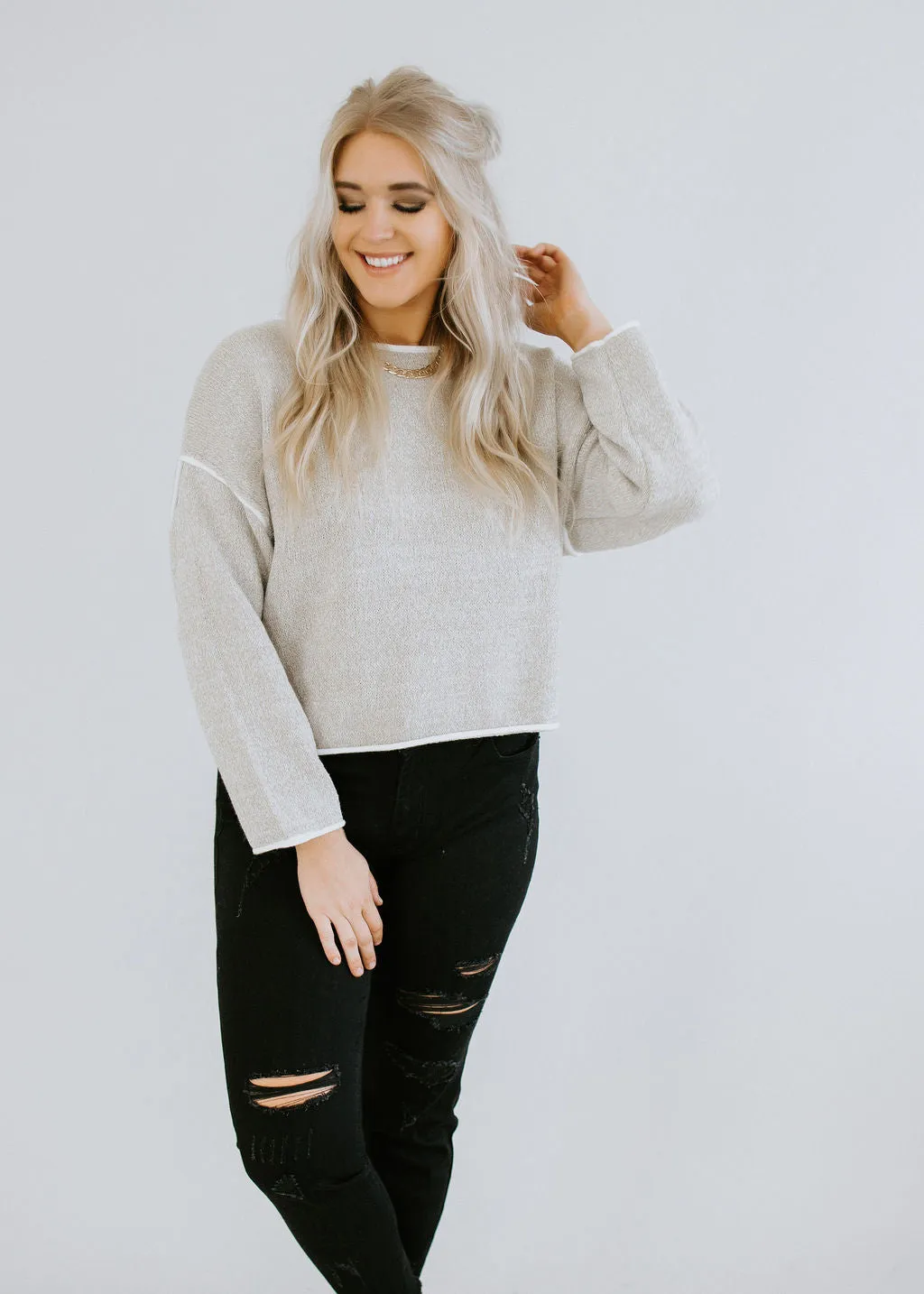 Brie Knit Sweater Top - FINAL SALE