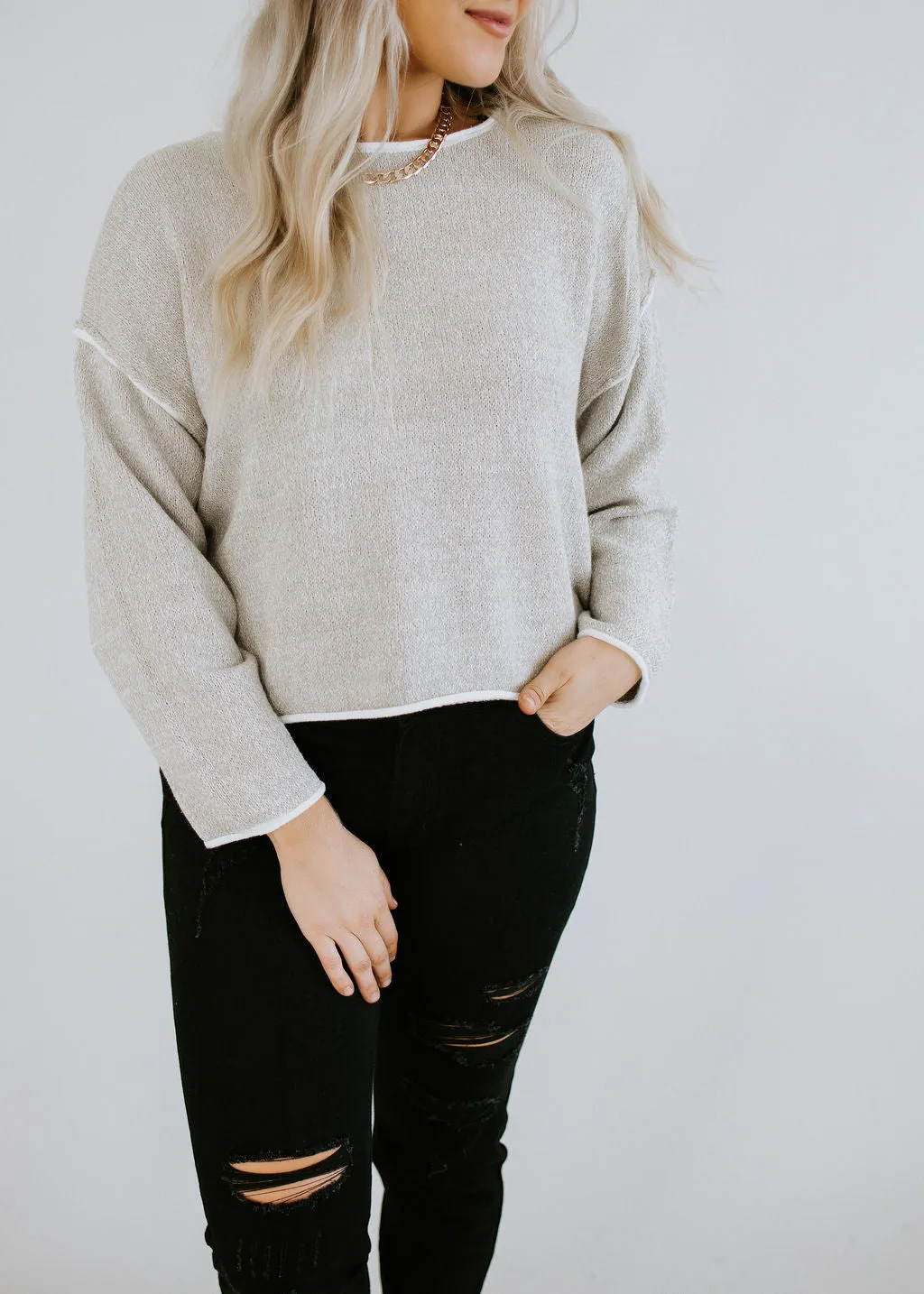 Brie Knit Sweater Top - FINAL SALE