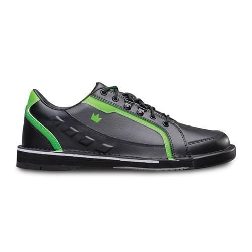 Brunswick Men's Black Neon Green Left-Hand Bowling Shoes