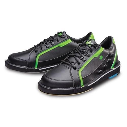 Brunswick Men's Black Neon Green Left-Hand Bowling Shoes