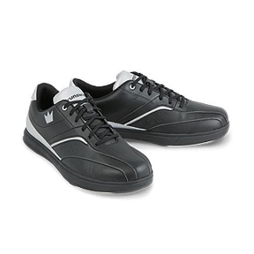 Brunswick Men's Vapor Black Silver Bowling Shoes