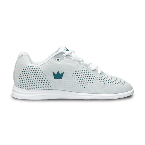 Brunswick Axis White Teal Bowling Shoes for Women