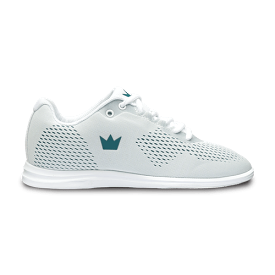 Brunswick Axis White Teal Bowling Shoes for Women