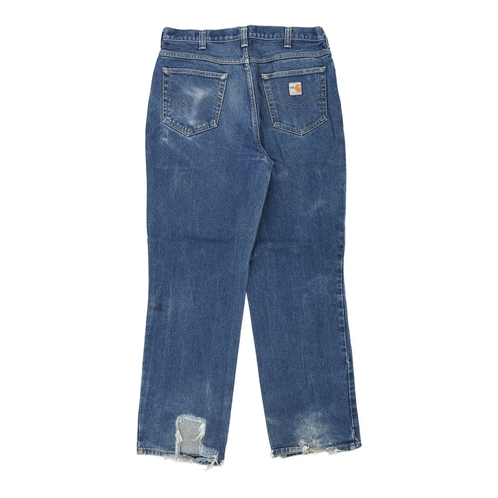 Carhartt Blue Cotton 32W 34L Jeans