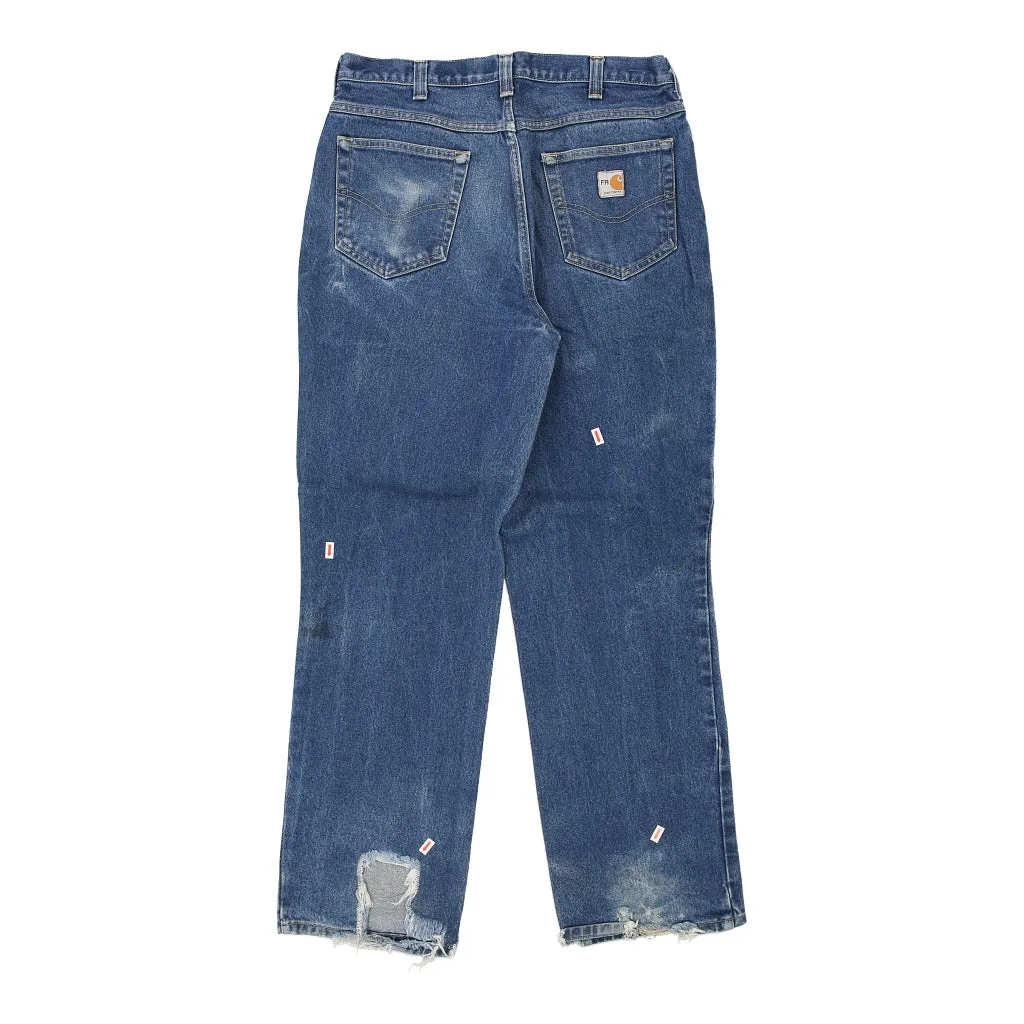 Carhartt Blue Cotton 32W 34L Jeans