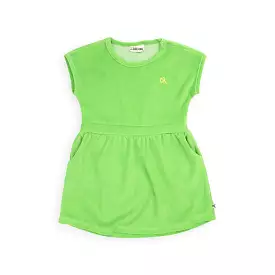 CarlijnQ Green Terry Dress - Short Sleeves, Pockets | $X.XX | Buy Now