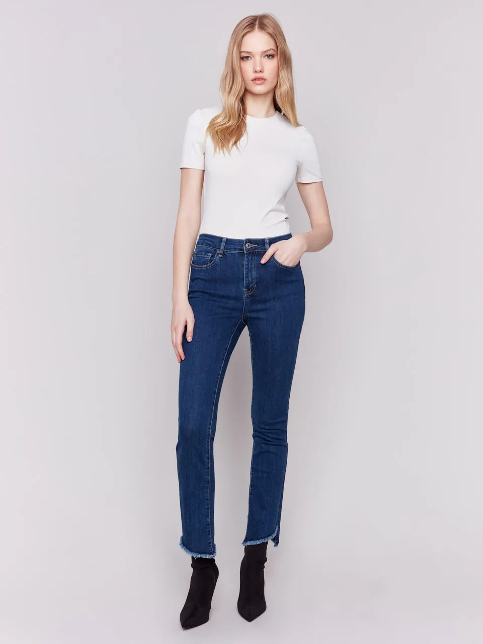 Charlie B Asymetrical Bootcut Pant