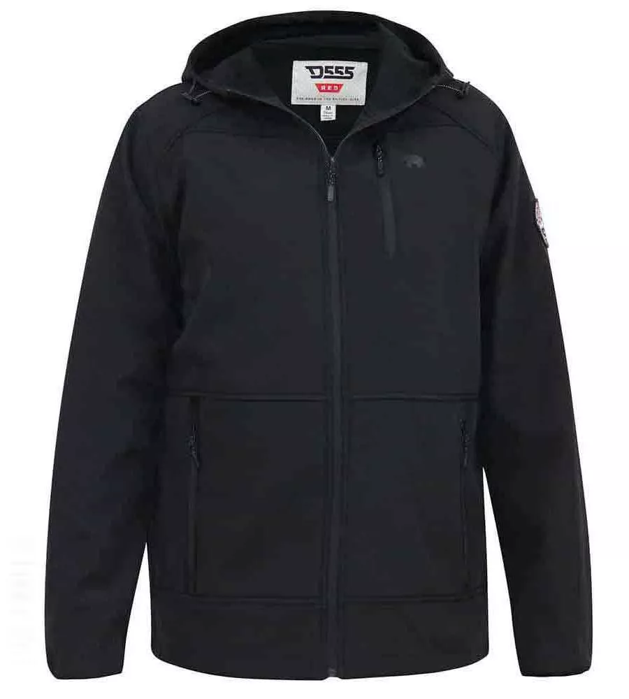 Christopher D555 Big Mens Soft Shell Hooded Jacket