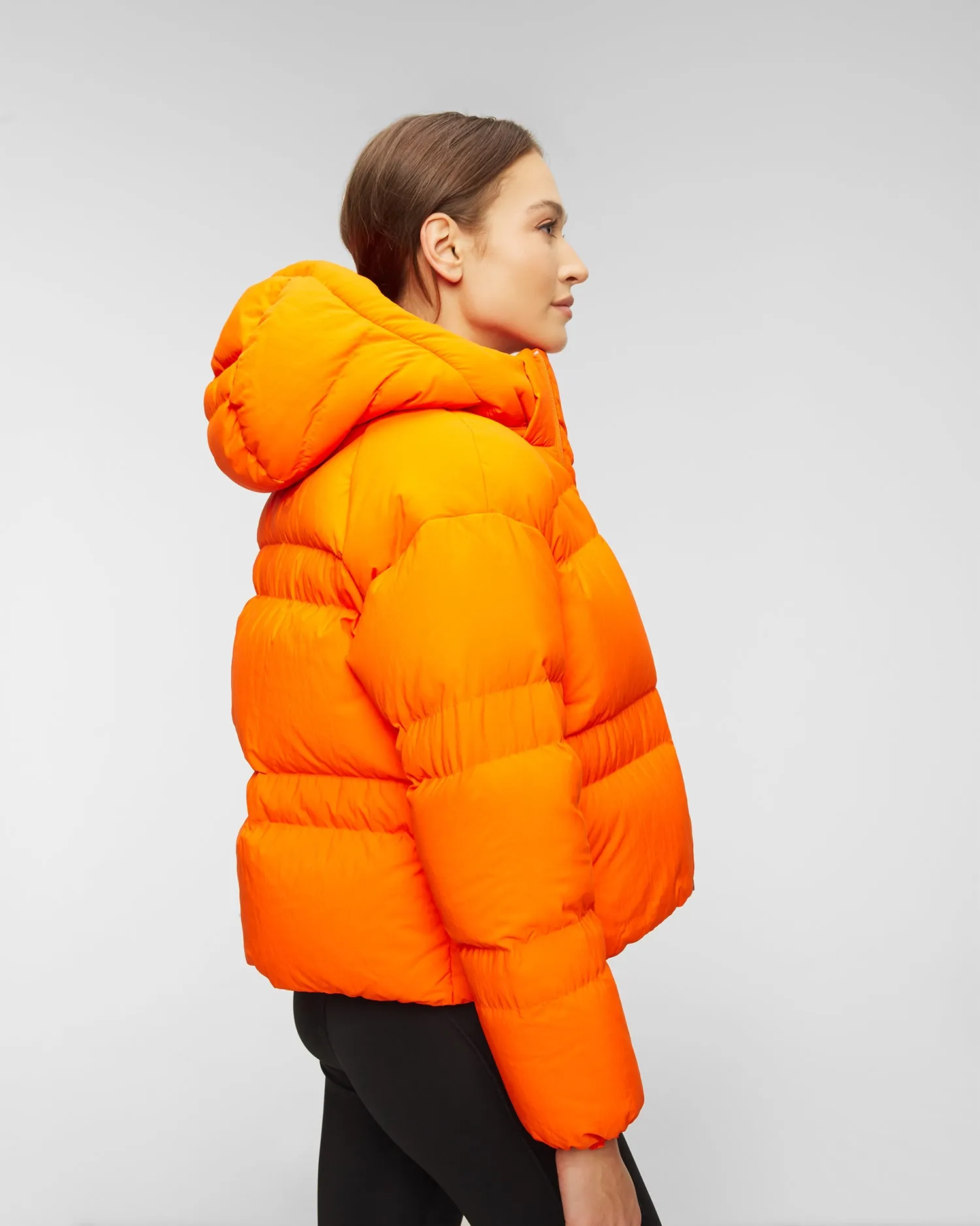 Classic Puffy Down Orange Jacket HS7452