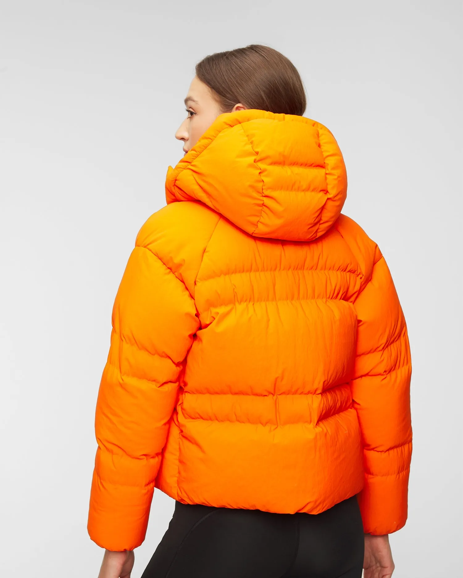 Classic Puffy Down Orange Jacket HS7452