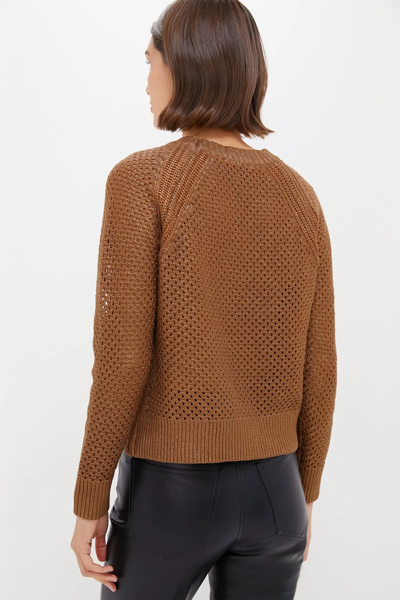 Copper Crochet Aspen Crewneck Sweater