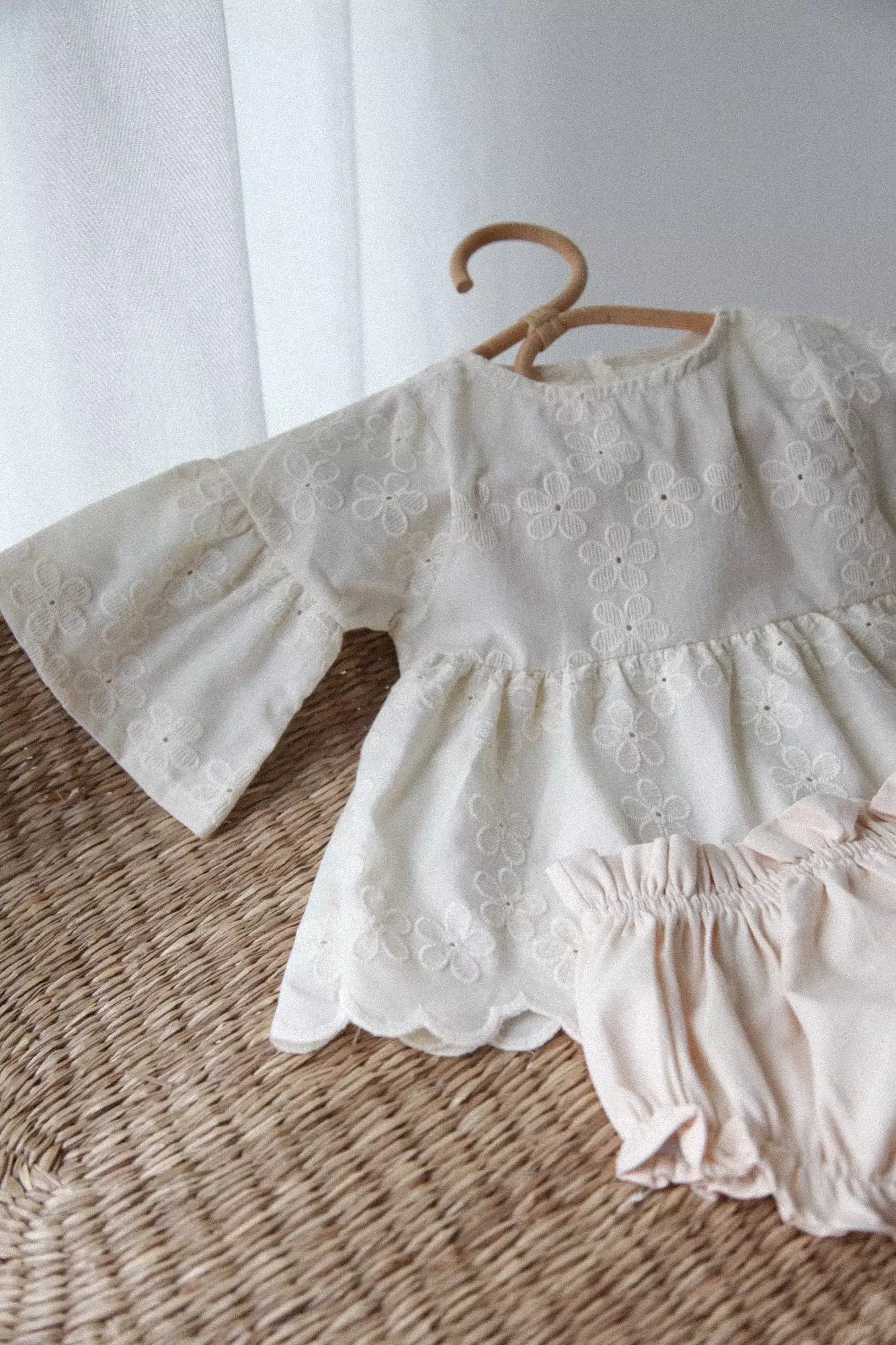 Cream Embroidered Daisy Blouse